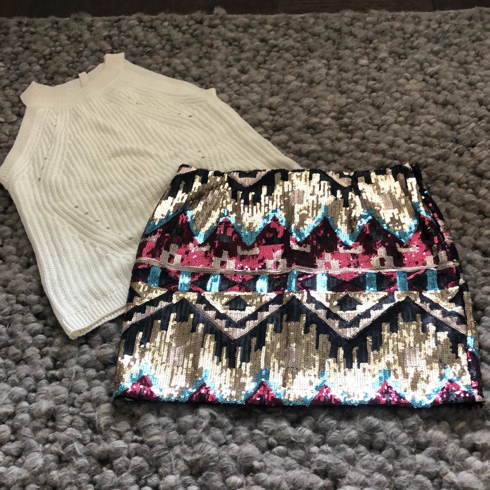 Absolutely stunning sparkling skirt.